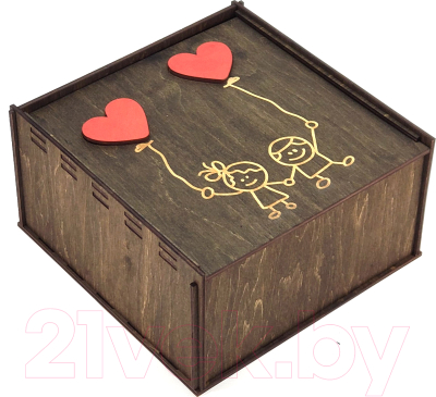 Коробка подарочная Woodary 3060 (25x25x10)