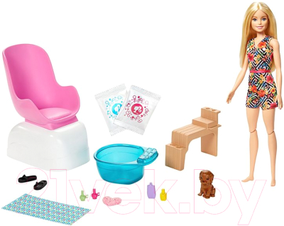 

Кукла с аксессуарами Mattel, Barbie. Для маникюра/педикюра / GHN07