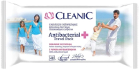 Влажные салфетки Cleanic Antibacterial Travel Pack Освежающие для рук и тела (40шт) - 