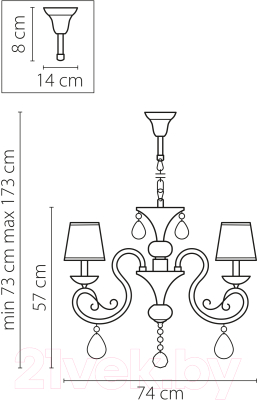 Люстра Lightstar Ricerco 693082