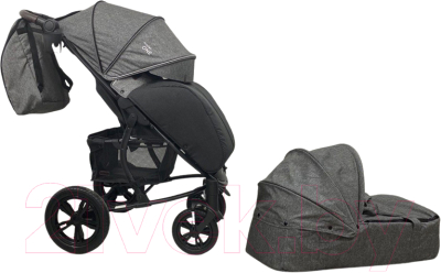 Детская универсальная коляска Bubago Model One Plus (Smoky Grey/Black)