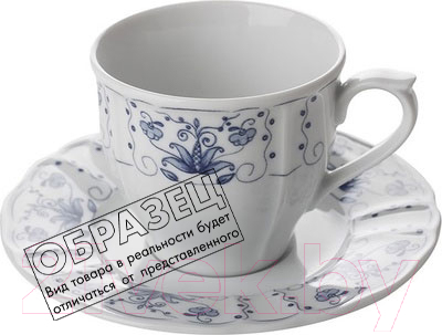 Чашка с блюдцем Lubiana Maria 3503/3515 (цветы)