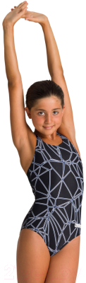 Купальник детский ARENA Carbonics Pro Jr New Swim Pro Back L / 003338 505 (р-р 26, черный)