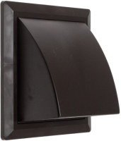 Решетка вентиляционная Storm KF-1717-F100BR с фланцем и обратным клапаном (170x170)