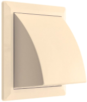 Решетка вентиляционная Storm KF-1717-F100IV с фланцем и обратным клапаном (170x170)