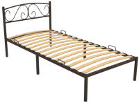 Односпальная кровать Князев Мебель Верона ВА.90.200.М (медный антик) - 
