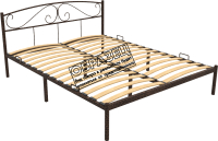 Односпальная кровать Князев Мебель Верона ВА.90.190.М (медный антик) - 