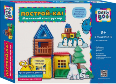 

Конструктор магнитный Kribly Boo, Построй-ка / 71293