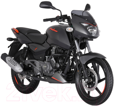 Мотоцикл Bajaj Pulsar NS 180 (черный/оранжевый)