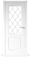 Дверь межкомнатная Юни Финская ПО 60x200 (белый) - 