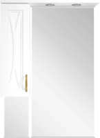 

Шкаф с зеркалом для ванной Misty, Амбра 65 L / П-Амб0265-0322ЯЛ
