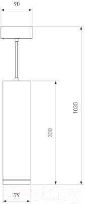 Потолочный светильник Elektrostandard DLR023 12W 4200K (черный/жемчуг)