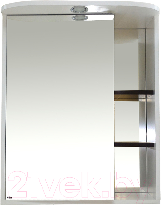 Шкаф с зеркалом для ванной Misty Венера 55 L / П-Внр04055-25СвЛ