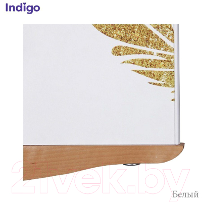 Детская кроватка INDIGO Shiny / KR-0097/5 (белый)