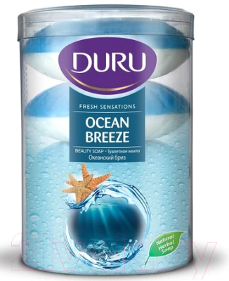 Набор мыла Duru Fresh Sensations Туалетное мыло Океанский бриз (4x110г)