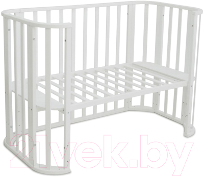 Детская кроватка Альма-Няня Элипс / 334001 (белый)