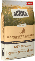 Сухой корм для кошек Acana Homestead Harvest с курицей и индейкой / 2186 (4.5кг) - 