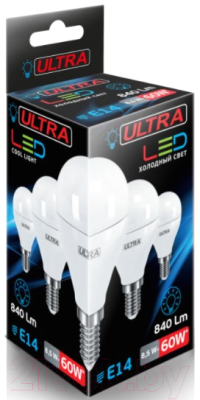 Лампа Ultra LED-G45-8.5W-E14-4000K
