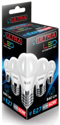Лампа Ultra LED-G45-8.5W-E27-4000K