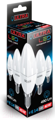 Лампа Ultra LED-С37-5W-E14-4000K