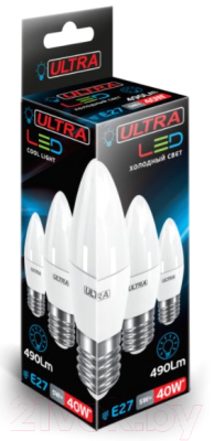 Лампа Ultra LED-С37-5W-E27-4000K