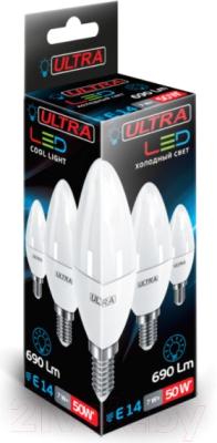 Лампа Ultra LED-С37-7W-E14-4000K