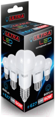 Лампа Ultra LED-A50-8.5W-E27-4000K
