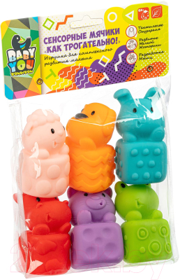 

Развивающая игрушка Bondibon, Как трогательно! Зверята / ВВ4899
