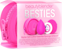 

Спонж для макияжа, Besties Original+Мыло Blendercleanser+Силиконовый очищ. коврик