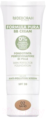 BB-крем Deborah Milano Formula Pura Skin Perfector Foundation SPF20 тон 02 (30мл)