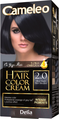 Крем-краска для волос Delia Cosmetics Cameleo 2.0 (сине-черный)
