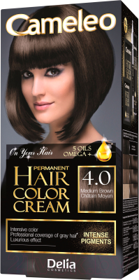 Крем-краска для волос Delia Cosmetics Cameleo 4.0 (коричневый)