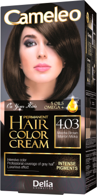 Крем-краска для волос Delia Cosmetics Cameleo 4.03 (мокко)
