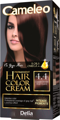 Крем-краска для волос Delia Cosmetics Cameleo 4.4 (медный коричневый)