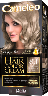 Крем-краска для волос Delia Cosmetics Cameleo 8.1 (светлый пепельный блондин)
