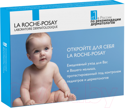 Набор косметики детской La Roche-Posay Lipikar Kit Derm Baby 19 Mark гель 15мл+молочко 15мл+бальзам 3мл