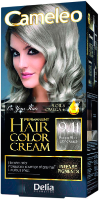 Крем-краска для волос Delia Cosmetics Cameleo 9.11 (морозный блондин)