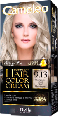 Крем-краска для волос Delia Cosmetics Cameleo 9.13 (шампанский блондин)