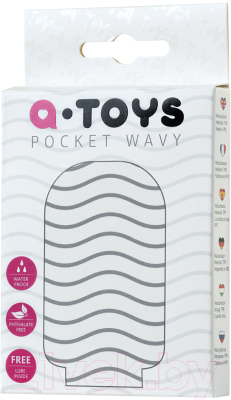 Мастурбатор для пениса ToyFa A-Toys Pocket Wavy / 763008 (белый)