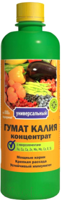 

Удобрение БиоТехнологии, Гумат Калия универсальный