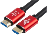 Кабель ATcom AT5941 HDMI VER 2.0 (2м, Red/Gold) - 