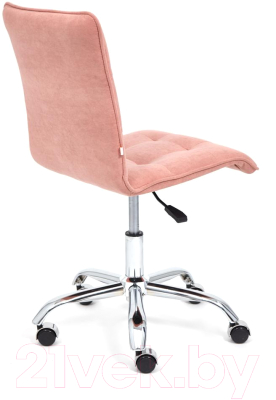 Кресло офисное Tetchair Zero флок (розовый)