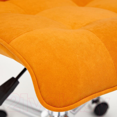 Кресло офисное Tetchair Zero флок (оранжевый)