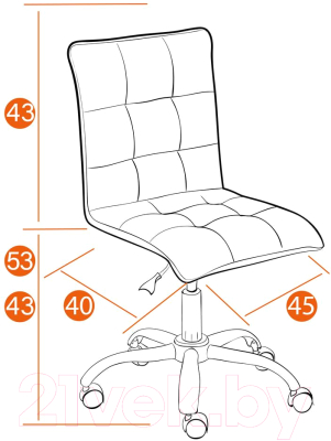 Кресло офисное Tetchair Zero флок (серый)
