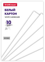 Набор белого картона Erich Krause 53159 (10л) - 