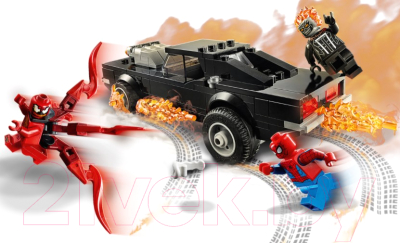 Конструктор Lego Spiderman Человек-Паук и Призрачный Гонщик против Карнажа 76173