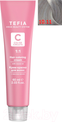 

Крем-краска для волос Tefia, Седой (серый), Color Creats 10/11
