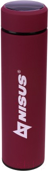 Термос для напитков Nisus N.TM-049-R (450мл, красный)