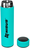 Термос для напитков Nisus N.TM-049-T (450мл, бирюзовый ) - 