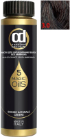 Масло для окрашивания волос Constant Delight Olio-Colorante без аммиака 3.0 (50мл, темно-каштановый) - 